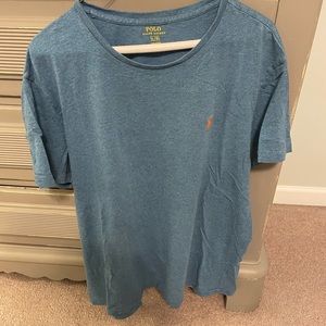 Shirt Sleeve Blue Polo Crew Neck
